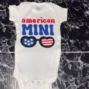 Carter's American Mini White Bodysuit